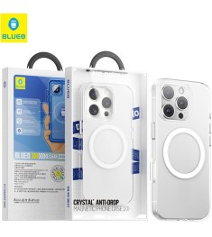 Чохол Blueo Crystal+ Anti-Drop MagSafe для Apple iPhone 16 (Прозорий)